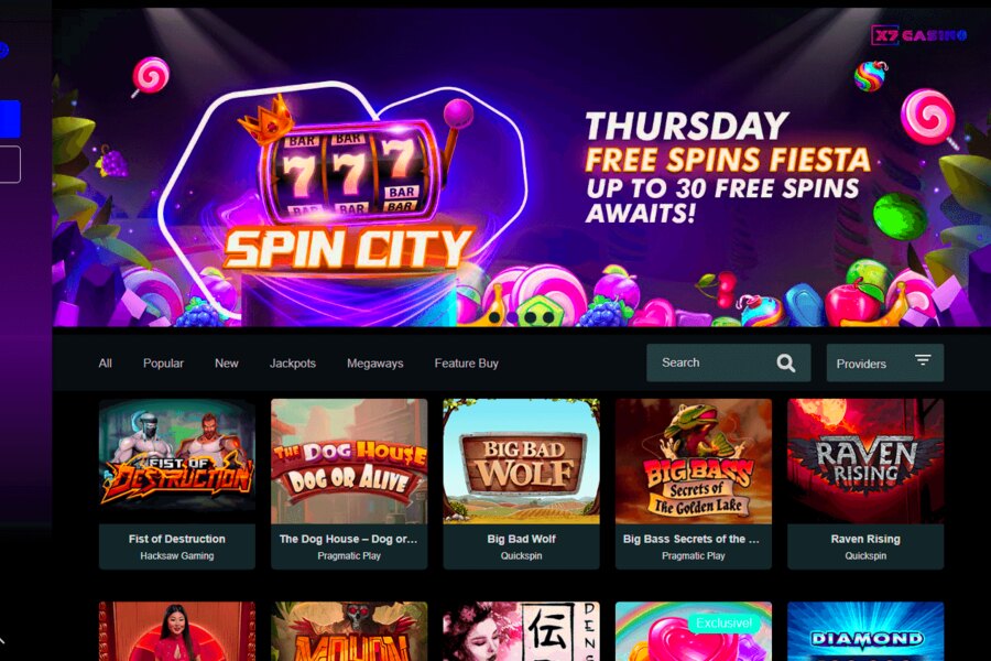X7 Casino : Page de Connexion